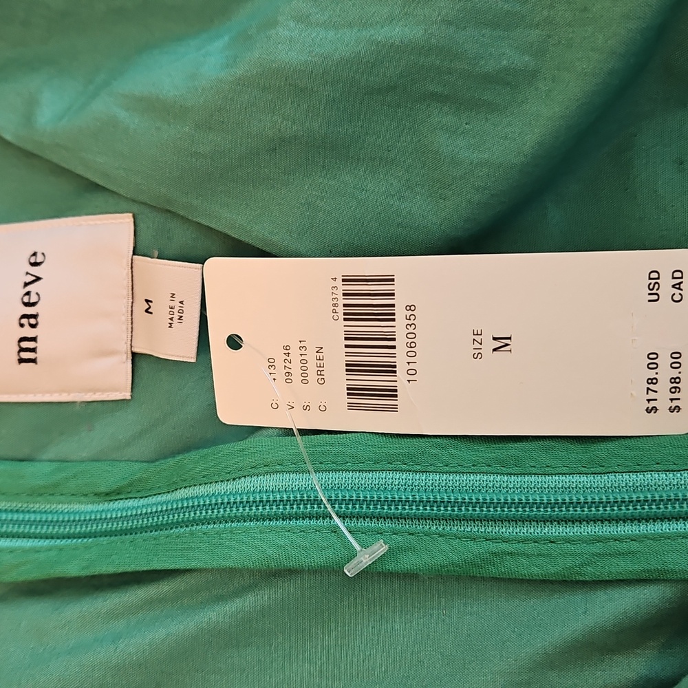 Anthropologie Green Halter Midi Dress - Picture 5 of 8